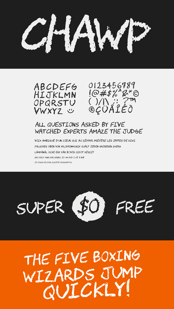 Chawp Free Font