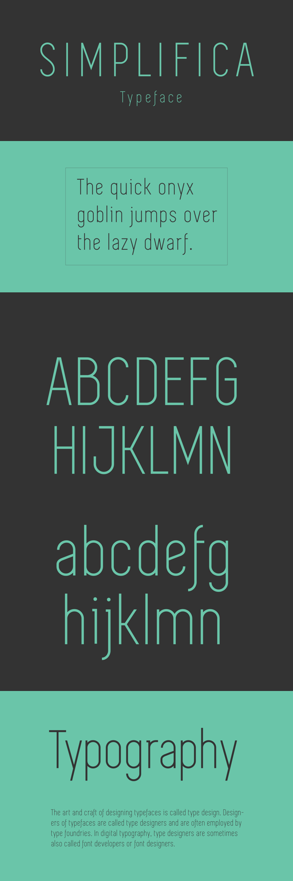 SIMPLIFICA Typeface