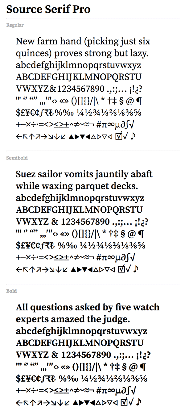 source serif pro