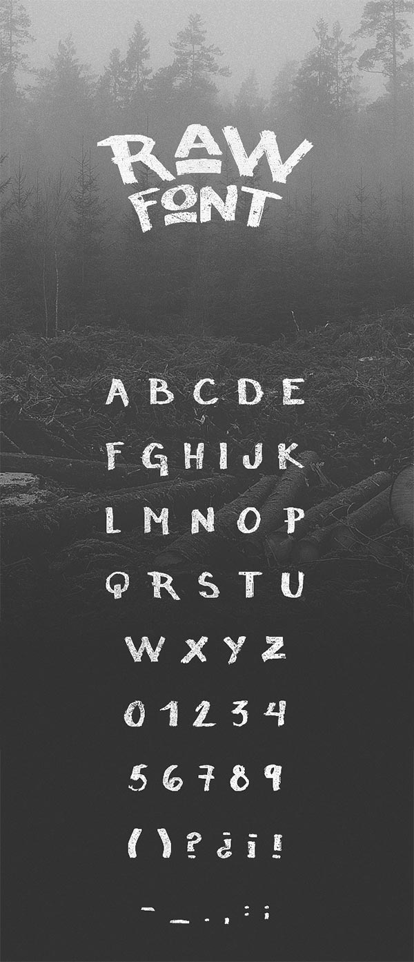 Raw free font