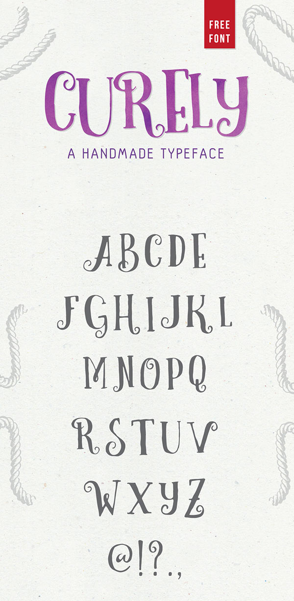 Curely Free Typeface