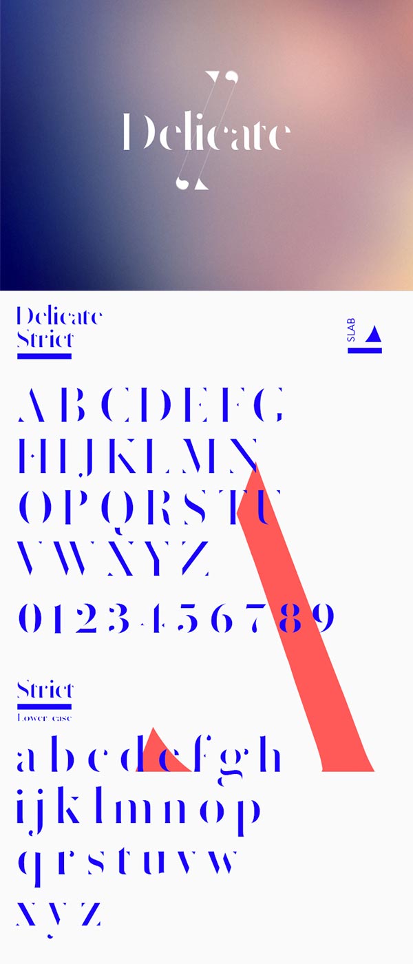 Delicate free typeface