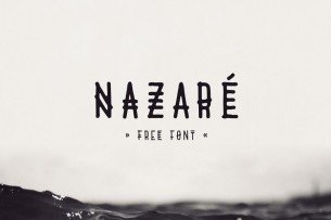 Nazaré is a free font inspired by the town of the same name in Portugal. It's a hand drawn font consisting uppercase condensed font, with added touch of tribal.