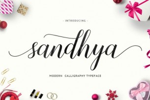 Sandhya Script is a fresh modern script font that works beautifully on invitation cards, prints, branding materials and more! This free font that you can use for personal project comes with standard A-Z characters.