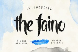 The Faino is a tall brush handwritten font that is free to download for this week only on Creative Market.