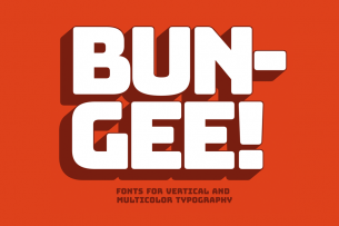 Bungee is a typeface that celebrates the urban sign.