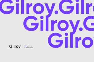 Gilroy is a exceptionally good looking sans serif font with a geometric touch.