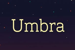 Umbra is a versatile slab serif font that aims to project reliability and personality on type for print and screen.