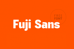 Fuji Sans is a beautifully designed, bold sans serif font that is free to download for personal use.