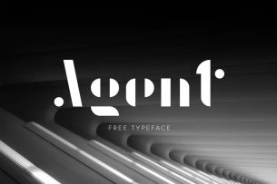 Agent is a abstract, cool looking typeface that is perfect for big displays.