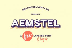 Aemstel is a display sans serif font which comes with 5 distinctive styles that you can play with.