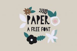 Paper is a cute display font that was created from real paper cut out.