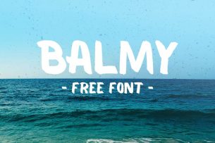 Balmy is a free brush typeface designed for everything grungy.