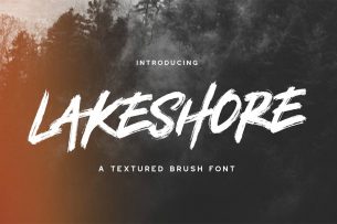 Lakeshore is a modern, good looking hand painted font that you've been looking for.