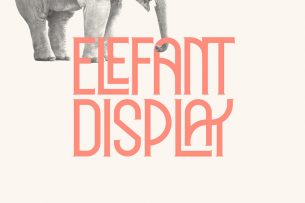 Elephant Display is a tall uppercase free font that has vintage vibes in it.