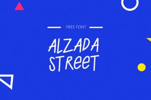 Alzada Street is a font created by drawing from the language and forms on the street.