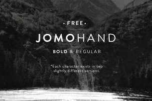 Jomohand is a friendly rounded handwritten font that comes with 2 weights.