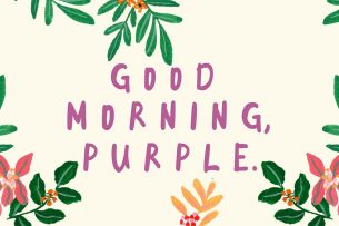 Good Morning Purple is a fun handwritten sans serif font.