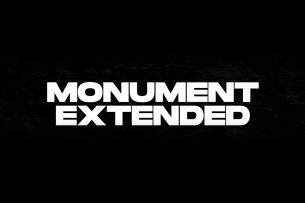 Monument Extended is a hyper extended display sans serif font meant to capture your attention.