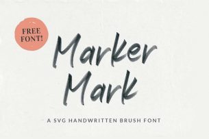 Marker Mark is a free SVG handwriting font that was written by using marker pen.