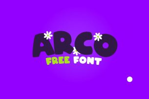 Arco is a roundish fat font that is cute in presentation.